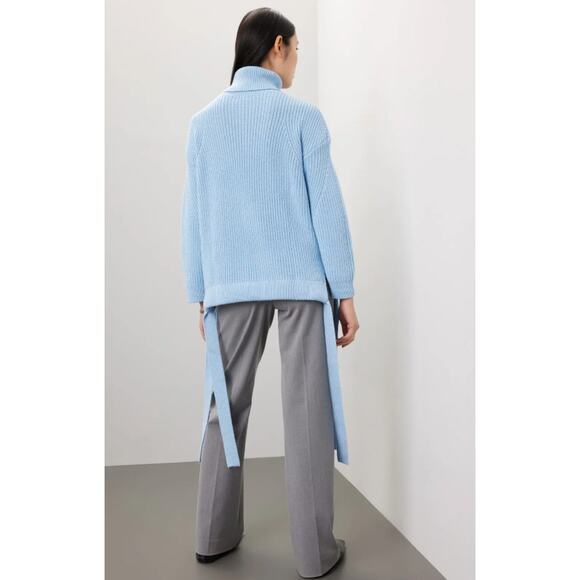 Jason Wu x RTR Tie Detail Blue Knit Sweater - Picture 4 of 11